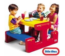 Vaikiškas iškylos stalas su 2 suoliukais | Little Tikes 4795